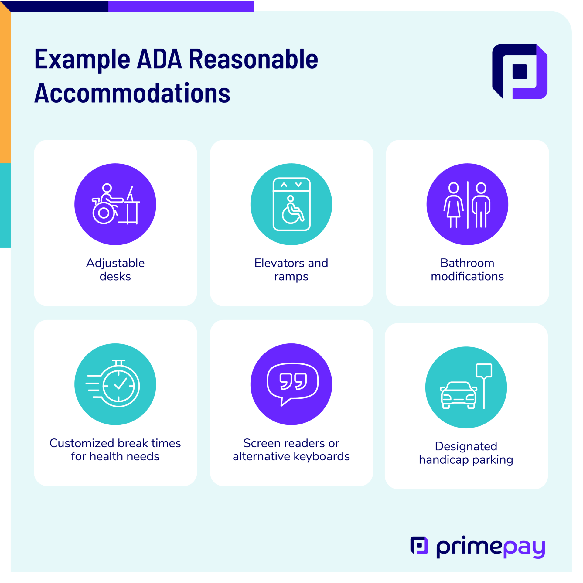 What Employers Should Know About Reasonable Accommodations 1 examples of reasonable accommodations
