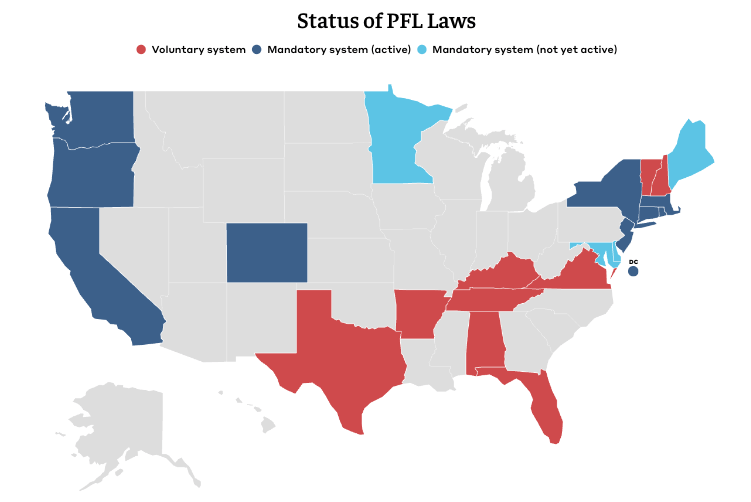 FMLA Small Business Requirements 1 status of paid family leave laws under FMLA